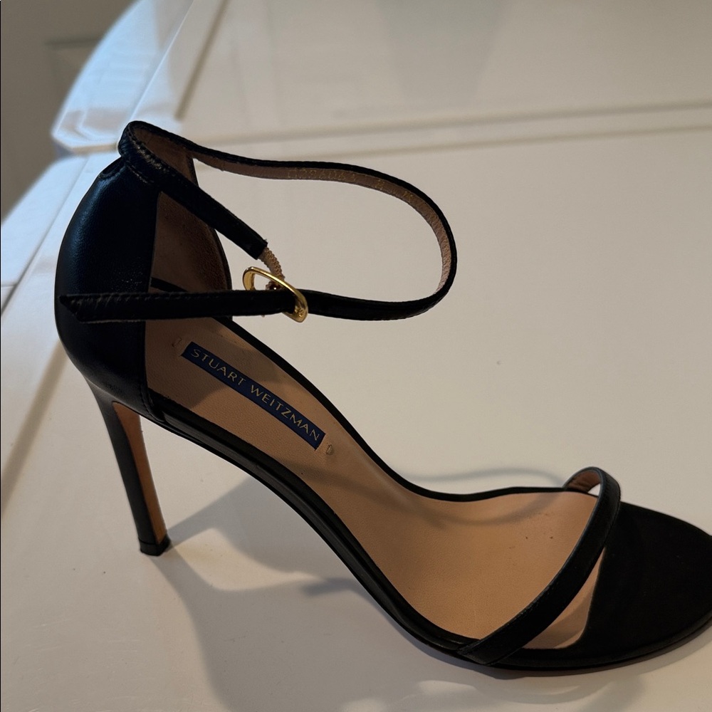Stuart Weitzman Black Strappy Heels - Picture 3 of 8